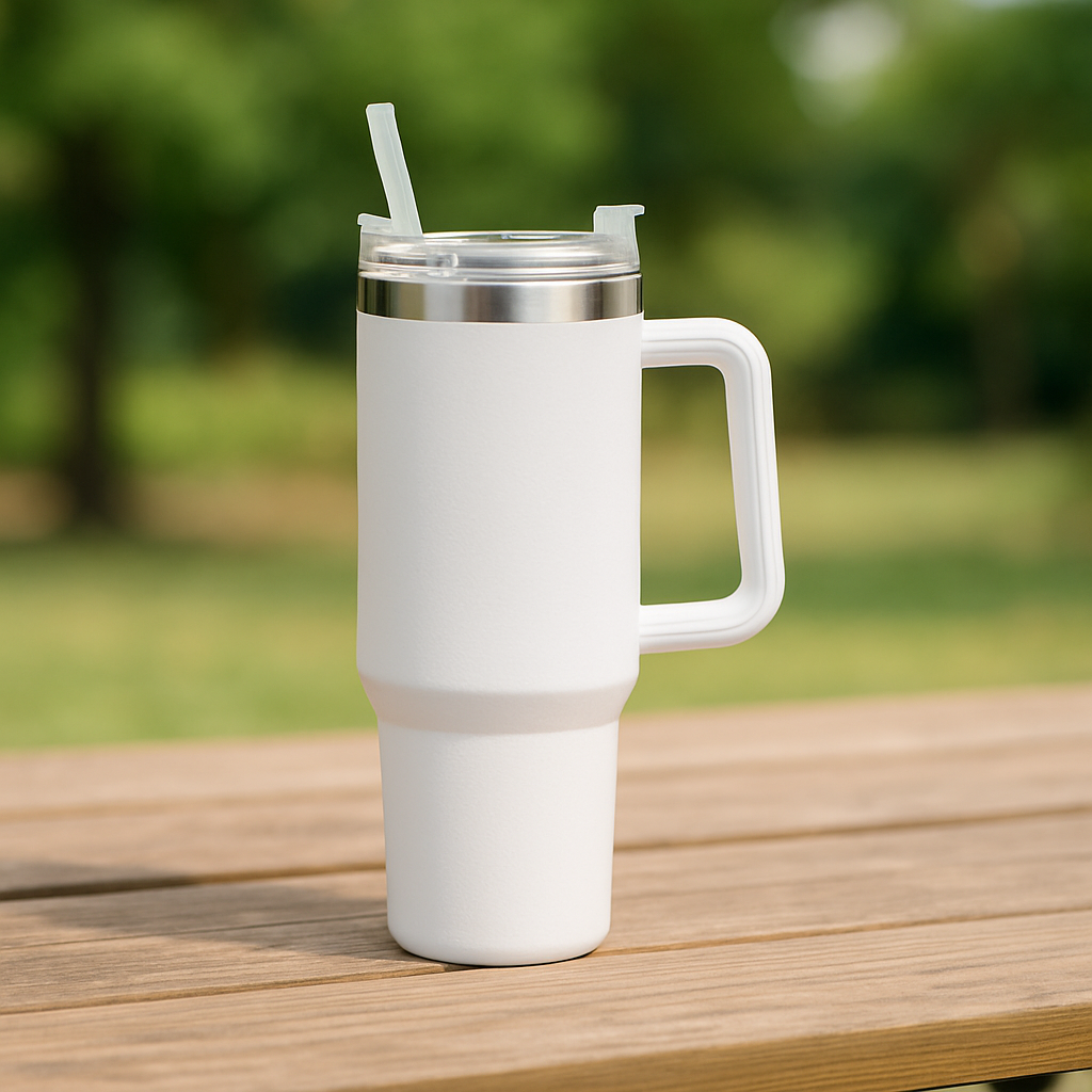 40oz Stainless Steel Tumbler with Handle- Your Everyday Tumbler