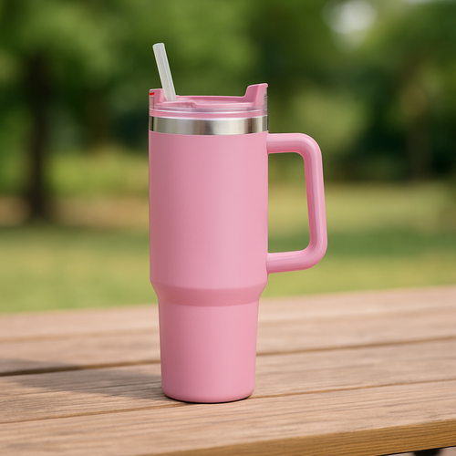 40oz Stainless Steel Tumbler with Handle- Your Everyday Tumbler