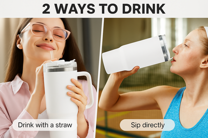 40oz Stainless Steel Tumbler with Handle- Your Everyday Tumbler