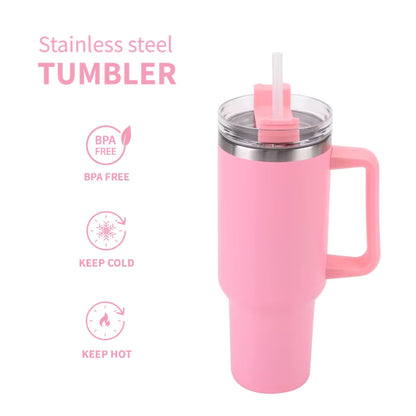 40oz Stainless Steel Tumbler with Handle- Your Everyday Tumbler