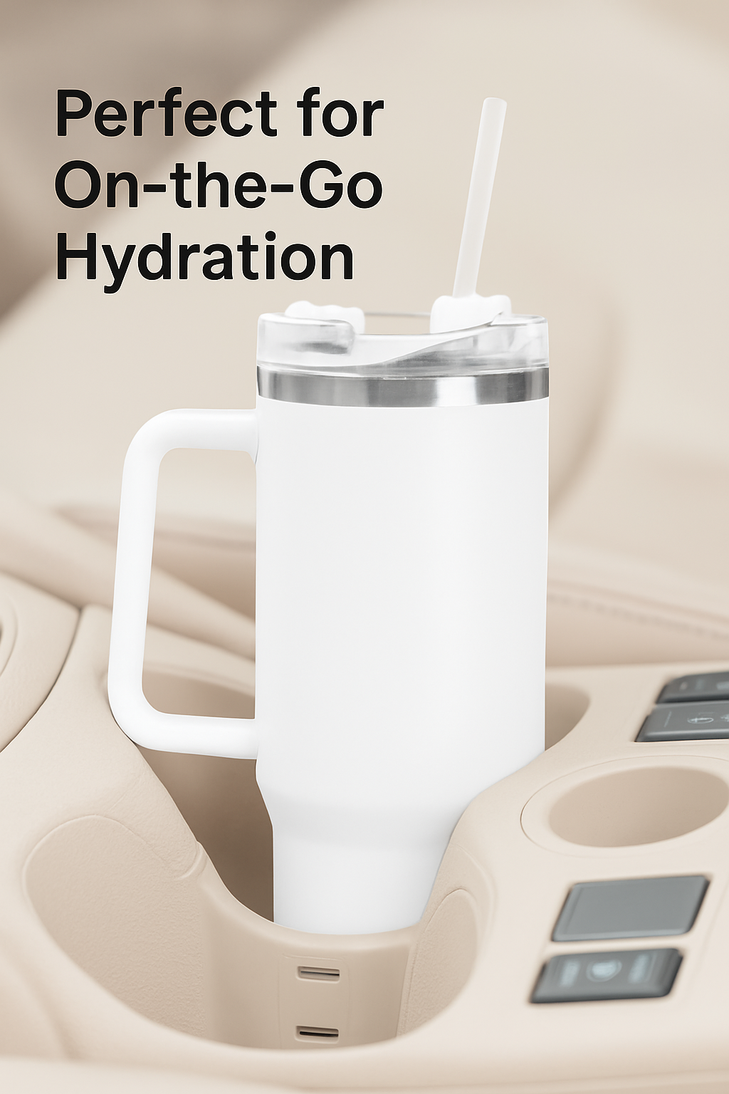 40oz Stainless Steel Tumbler with Handle- Your Everyday Tumbler